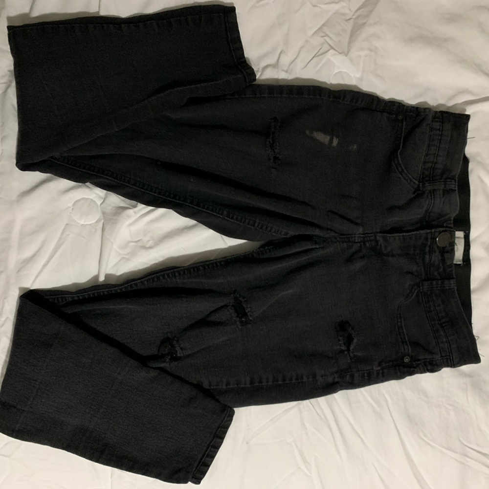 Thrifted High waisted Ripped Jeans